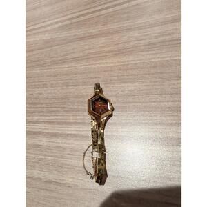 Vtg 70's Hand-Wind Seiko Watch Red Hexagon Face